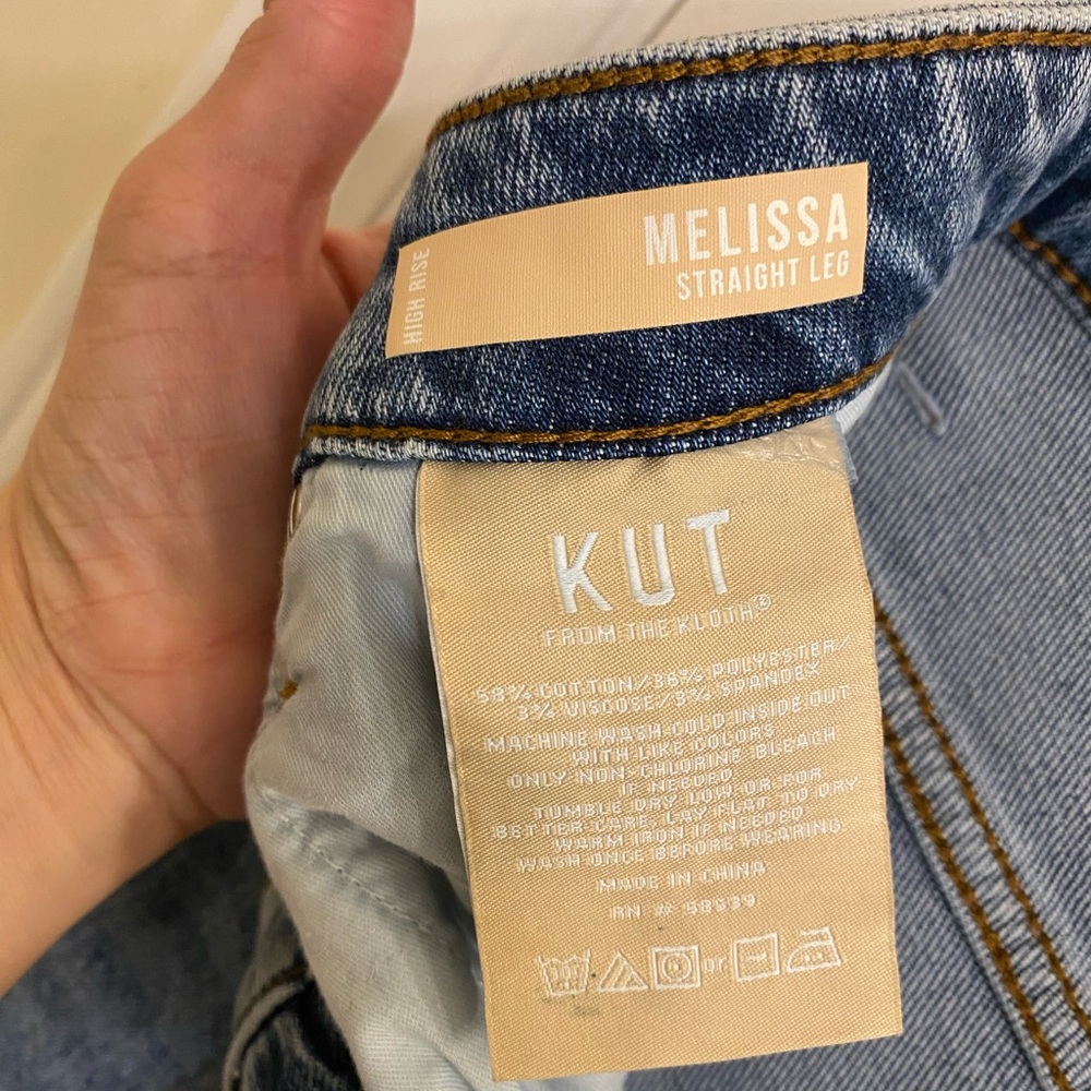 Kut from the Kloth Melissa Straight Leg Jeans Size 8 High Waist Like New 90’s - Picture 14 of 16
